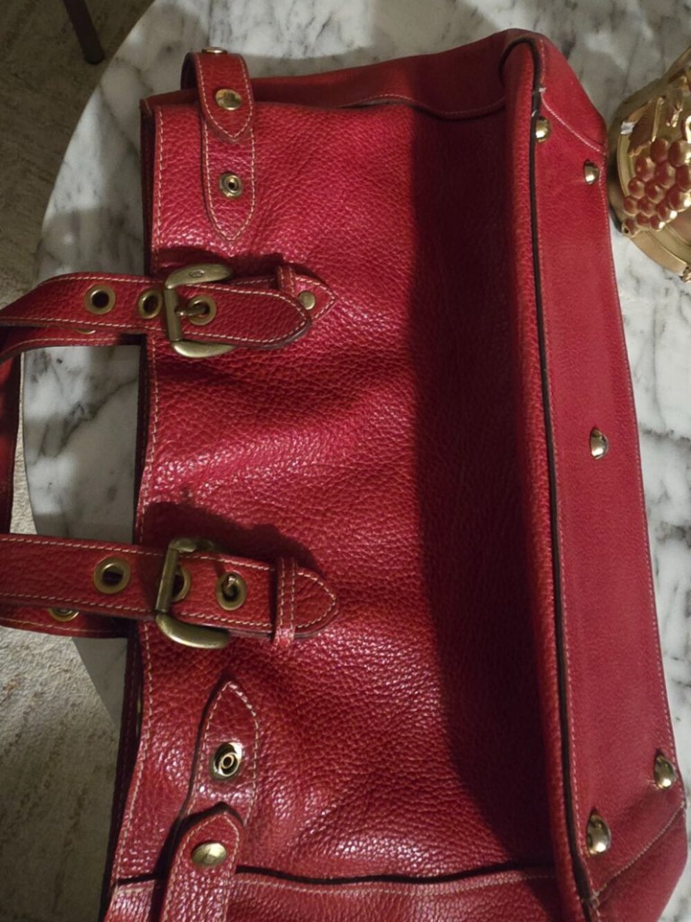 Vintage J&M Davidson Red Leather Handbag - Picture 13 of 16